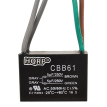 Capacitor CBB61 5uf+5uf 4-Wire Rated Voltage 250V for Harbor Breeze Ceil... - £13.36 GBP
