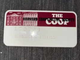 Vintage Harvard Cooperative Society The Coop Credit Card - £19.30 GBP