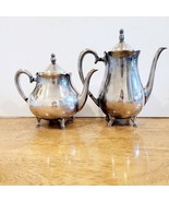Vintage ONEIDA HEIRLOOM COLONIAL SUITE Silverplate Coffee Pot Teapot set - $108.49 CAD