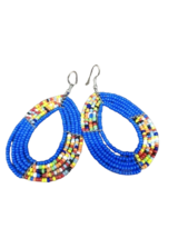 African Maasai Beaded Ethnic Tribal Earrings - Handmade in Kenya 37 - £7.95 GBP