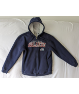 Colorado Avalanche Hockey Hoodie Unisex Men&#39;s Medium Blue Zip Up Fleece ... - £23.36 GBP