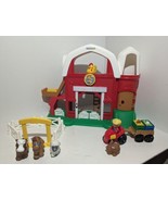 Fisher Price Little People Fun Sounds Farm Barn 2013 Sounds Figures Fenc... - £18.23 GBP