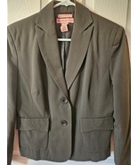 BANDOLINO Womens Blazer Jacket Size 6 Olive Green Polyester Blend Excell... - $19.82