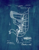 Sleigh Patent Print - Midnight Blue - £6.25 GBP+