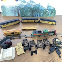 American Flyer S Gauge Franklin Loco Tender Cars Tracks Risers Transformers Set - $220.49