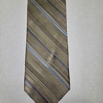 George Men&#39;s All Silk Hand Made Repp Tie 58&quot; x 3.5&quot; - $7.91