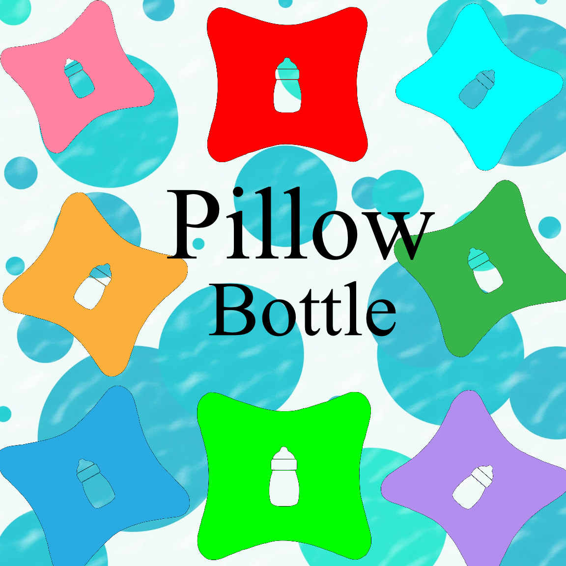 Color Pillows7-Digital Clipart-Art Clip-Bottle-Gift Cards-Banner-Gift Ta... - $1.99