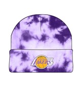 Mitchell &amp; Ness NBA Tie Dye Knit HWC Los Angeles Lakers Purple Mens Beanie - £16.07 GBP