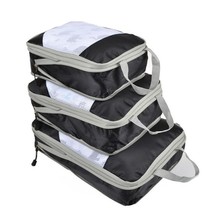 3/4/6pcs/set Compression Packing Cubes Travel Storage Bag Luggage Suitcase Organ - £32.56 GBP