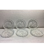 Lot of 6 Vintage Cut Glass Crystal Coasters - £30.93 GBP