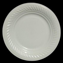 Gibson IMPERIAL BRAID Salad Plate 7 7/8&quot; White Embossed Rope Dots Ceramic - £7.74 GBP