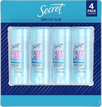 Secret Outlast Anti-Perspirant Deodorant Clear Gel Completely Clean - 2.7 oz, Pa - £39.16 GBP