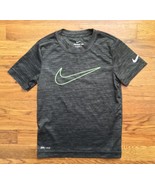 Nike Dri Fit Athletic Cut Boys Black Short Sleeve T-Shirt Tee Shirt 5 6 ... - £19.91 GBP