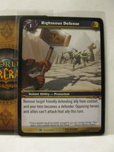 (TC-1565) 2007 World of Warcraft Trading Card #52/246: Righteous Defense - $1.00