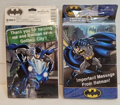 Batman Hallmark Invitations 8 each Invites and Thank you&#39;s (lot of 2) 16... - $12.59