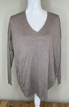 Chelsea 28 NWT $69 Women’s Everyday V-neck Sweater size S Shiitake Heather E1 - £20.58 GBP