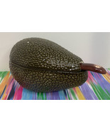 Avocado Shaped Ceramic Guacamole Serving Dish Bowl with Lid and Ladle  - £11.26 GBP