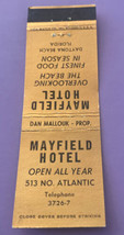 Vintage Matchbook Cover Matchcover Mayfield Hotel Daytona Beach FL - £1.99 GBP