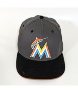 Miami Marlins Hat Cotton 7 1/4 Fitted Cap Grey Black New Era 59Fifty 595... - $31.42 CAD