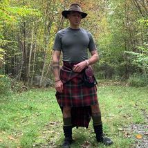 Scottish Traditional Highland American Patriot Tartan 6 yard Great Kilt for Men - £78.57 GBP