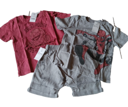Marvel Toddlers 3T Shorts 2 T-Shirts Set Spider Man Tee Shirt 3 Piece - $18.66