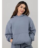 Comfrt Signature Hoodie Embroidered Logo Sky Blue Oversized Sweatshirt U... - $578.50 MXN