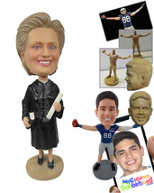 Personalized Bobblehead Female Lawyer In Her Court Outfit And Heels With A Law B - £72.74 GBP