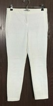 SAINT TROPEZ WEST Ivory Flat Front Skinny Leg Solid Casual Pant Size 2 - $33.25