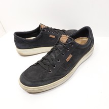ECCO Soft 7 Men’s Leather Sneakers Black Lace Up Shoes Size 14 - $35.99