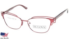 New Bulova Kinsley Wine Eyeglasses Glasses Women&#39;s Metal Frame 53-15-135 B38mm - £53.47 GBP