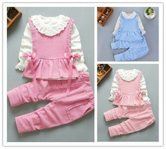 3pcs Kid Girls Clothes Set Autumn Winter Vest+shirt+pants Girls Outfits Set - £18.82 GBP