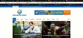 Automated Business &amp; Crypto News Website - Turnkey Profitable Site - £17.95 GBP