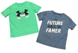 Under Armour Sz 4 Boys Set Of 2 Athletic Shirts (lot80) GREAT CONDITION  - $16.34