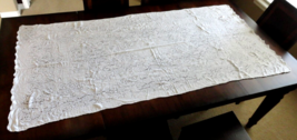 Vintage Lace Tablecloth Runner Off-White 35&quot; x 72&quot; - £36.82 GBP