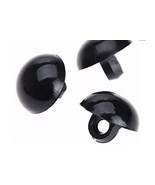 12 / 144 black shiny dome button 11mm for doll / craft / Teddy bear - $112.04 MXN+