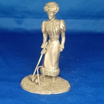 1974 The Franklin Mint Fine Pewter THE GIBSON GIRL Figurine - READ DESCR... - $9.49