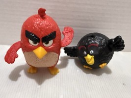 (2) Lot Burger King ANGRY BIRDS Toys Red &amp; Black - €6,50 EUR