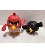 (2) Lot Burger King ANGRY BIRDS Toys Red &amp; Black - $10.66 CAD