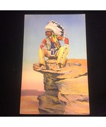 Vintage Linen Postcard 1944 New Mexico Native Scout Genuine Curteich Chi... - $186.88 MXN