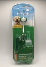 Tropiclean Fresh Breath Dog Oral Care Kit Brushing Gel w/ Toothbrush New - £10.97 GBP