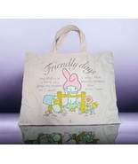 Vintage Sanrio 1976 My Melody My Melody Friendly Days Tote Bag Pink Canv... - $2,748.49 MXN