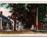 Washington Street View Eastport Maine ME UNP WB Postcard Y3 - $5.89
