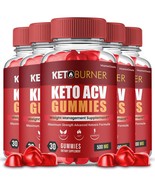 5 Pack Keto Burner ACV Gummies Max Strength with Apple Flavor and Natura... - $117.50