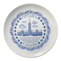 Vintage Ottawa Canada Travel Souvenir Plate 6.75&quot; - £7.82 GBP