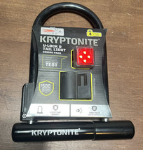 Kryptonite U-Lock Level 4 &amp; Tail Light Bicycle Lock and Light Combo Pack - Black - £23.92 GBP