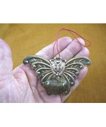 (PP4-38) Real MOOSE POOP doo nugget Butterfly PENDANT Christmas ORNAMENT... - $651.93 MXN