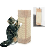 2pk Corner Wall Hanging Scratcher Post Kitten Pet Cats Brown Carpet Natu... - $370.97 MXN