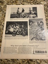 1968 Yamaha Dirt Bike Motorcycle Bike Ad Yamaha Ad Vintage - £4.67 GBP