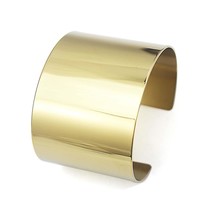 Stainless Steel Smooth Polished Open Cuff Bangle for - £43.81 GBP