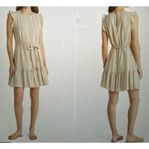 Marine Layer Laney Stripe Tiered Cotton Minidress Size Small New NWT - $704.30 MXN